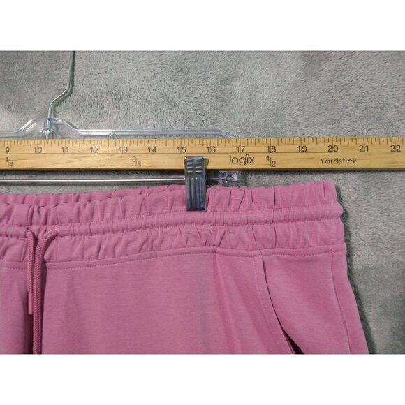 Athleta Pants Womens 2X Pink Crop Travel Lounge Seasoft Straight Modal Blend - Picture 3 of 10